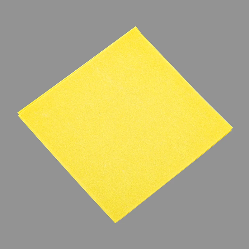 Chiffon de nettoyage de sol jaune pur coton